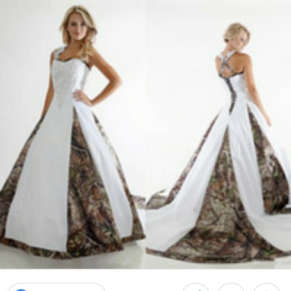 Camo wedding dress